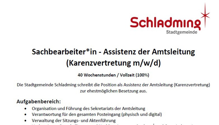 Stellenausschreibung